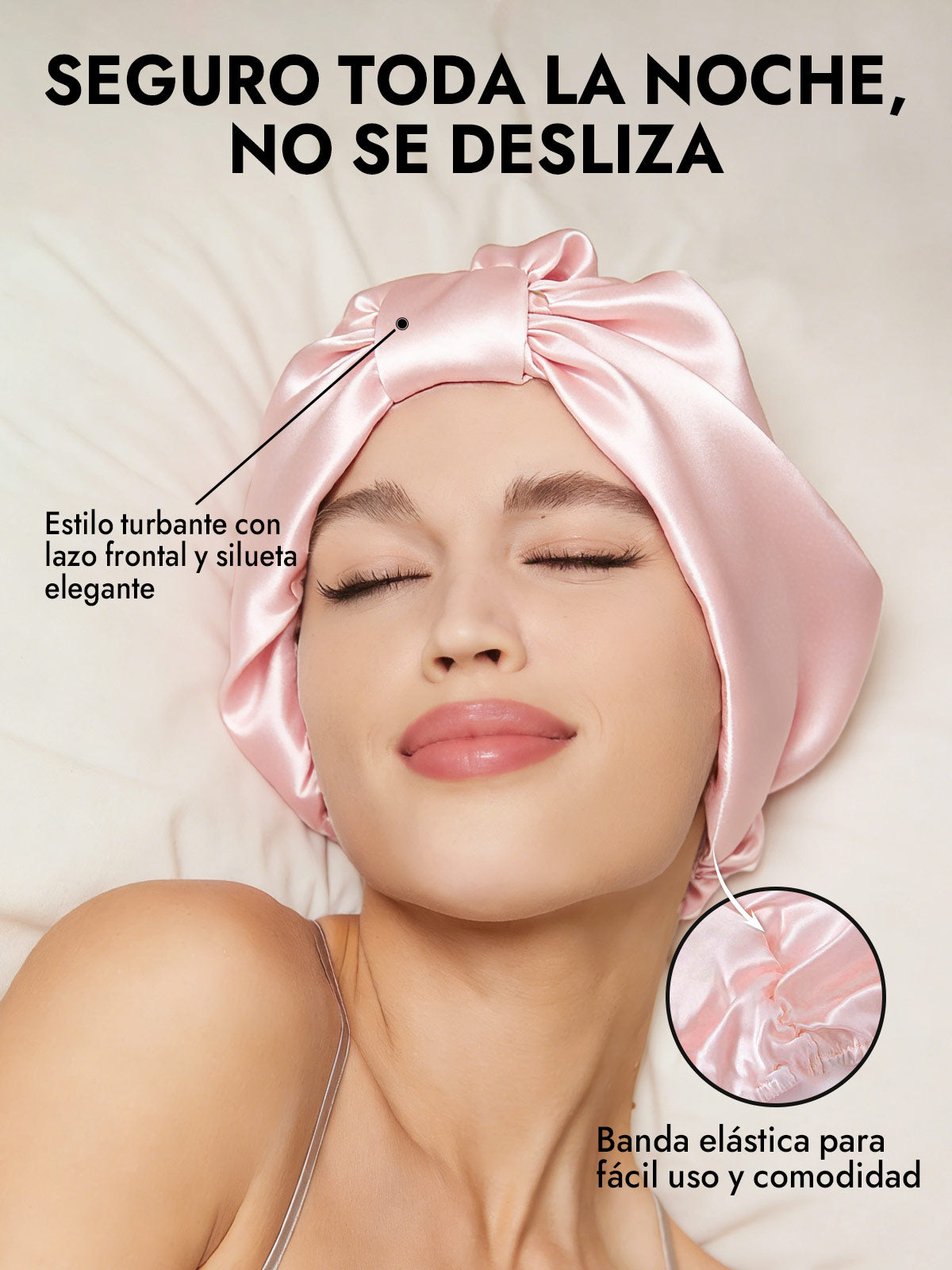Gorro Turbante de Seda Pura