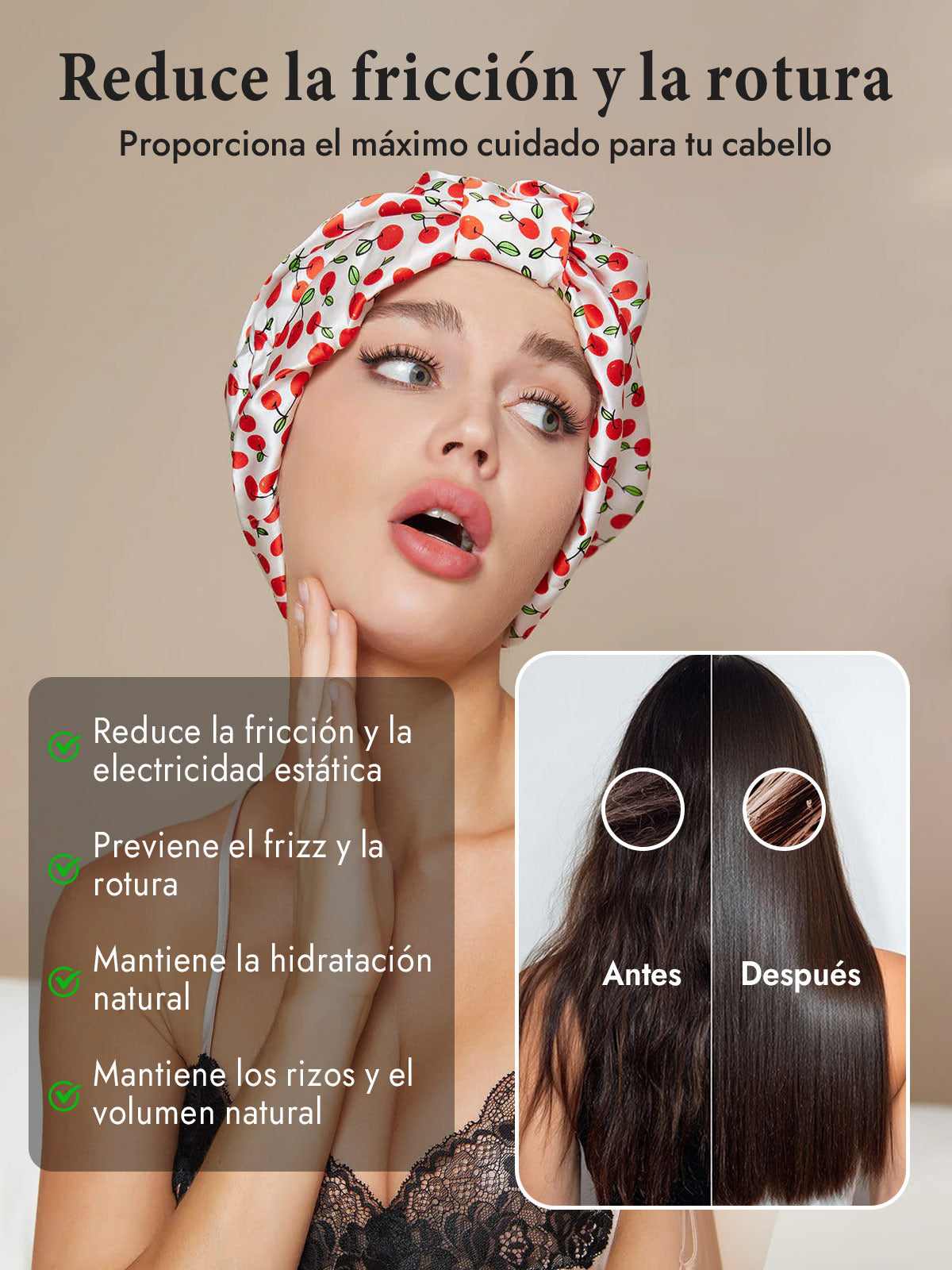 Gorro Turbante de Seda Pura
