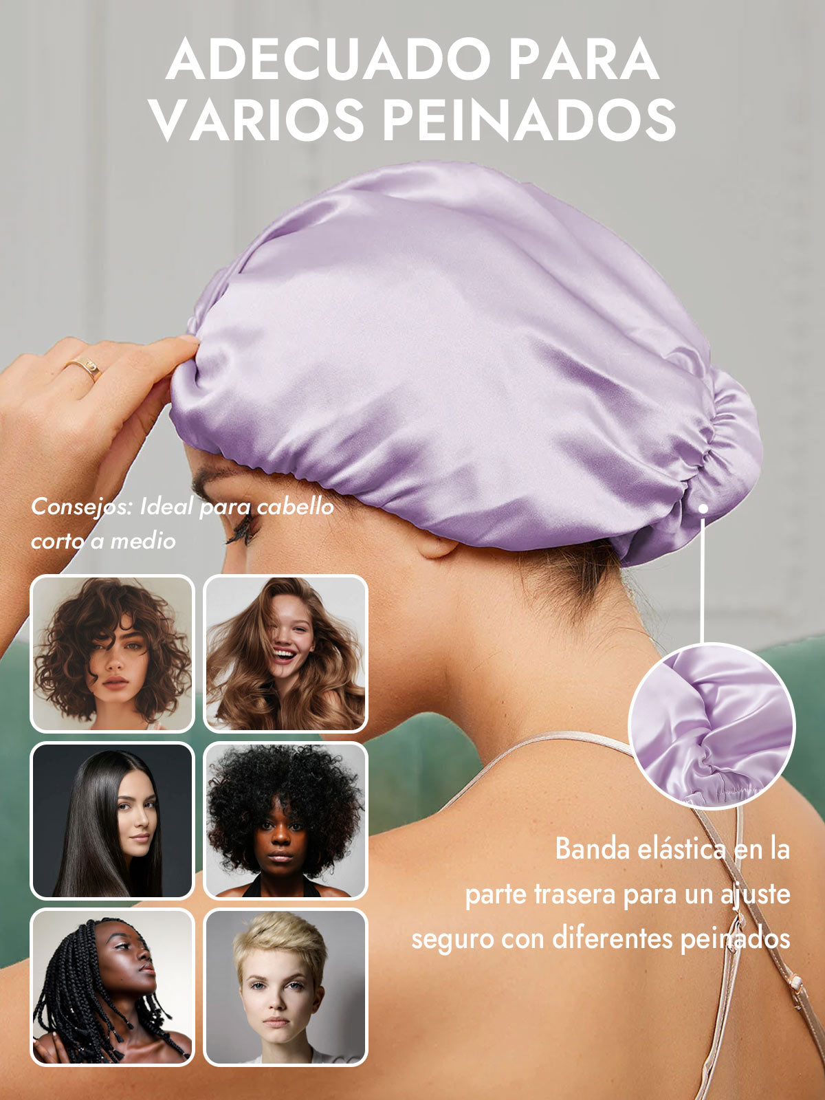 Gorro Turbante de Seda Pura