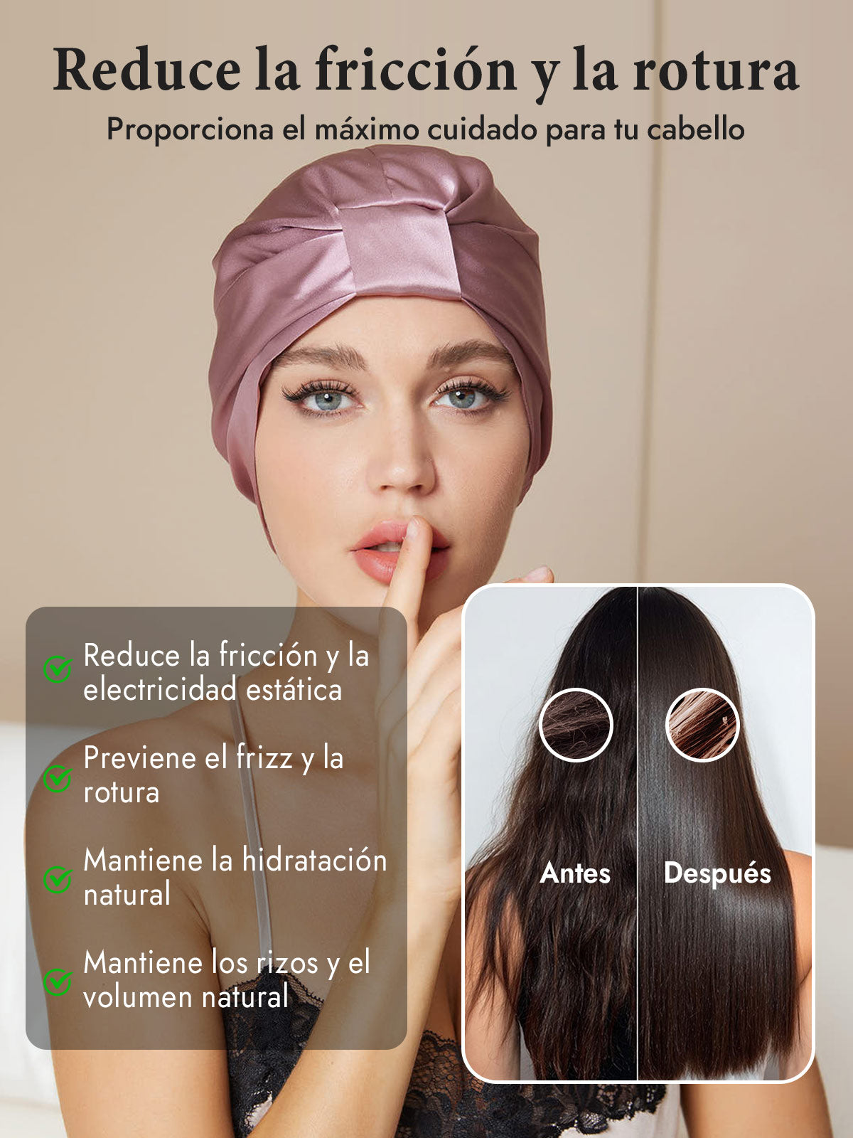 Gorro Turbante de Seda Pura