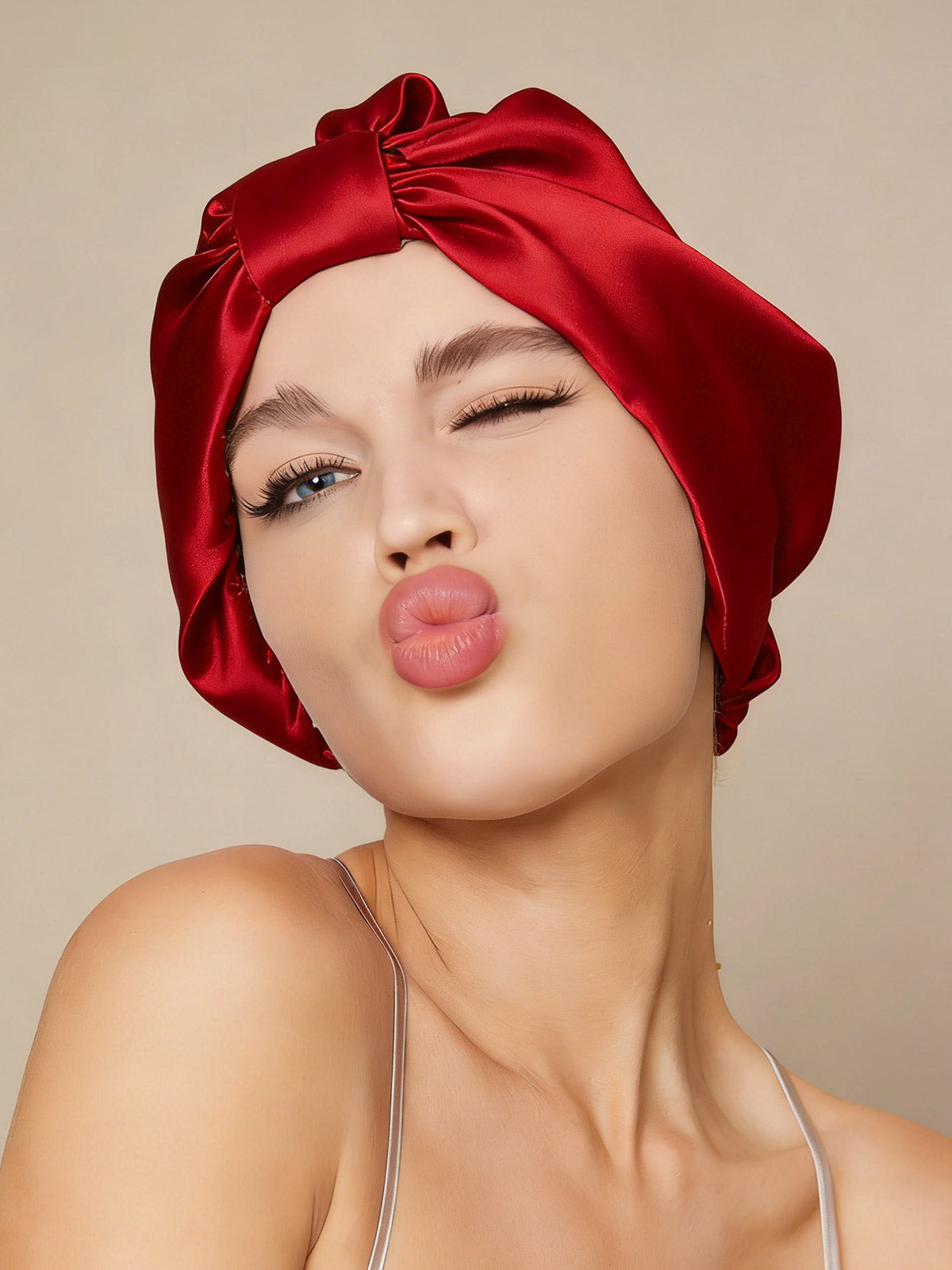 Gorro Turbante de Seda Pura