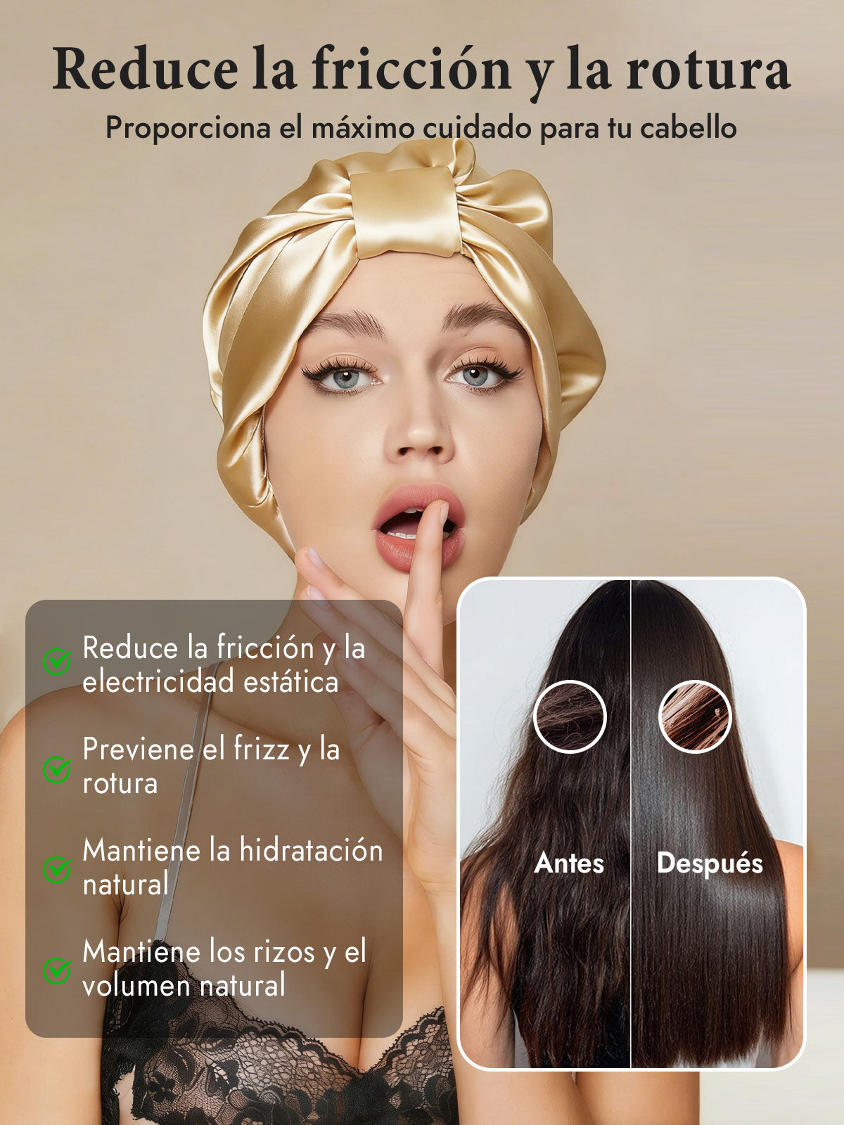 Gorro Turbante de Seda Pura