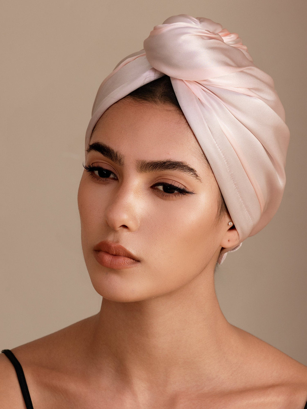 100% Seda de Mora Toalla Turbante Bifásica para el Cabello – Secado Rápido, Anti-Frizz & Suave con el Cabello
