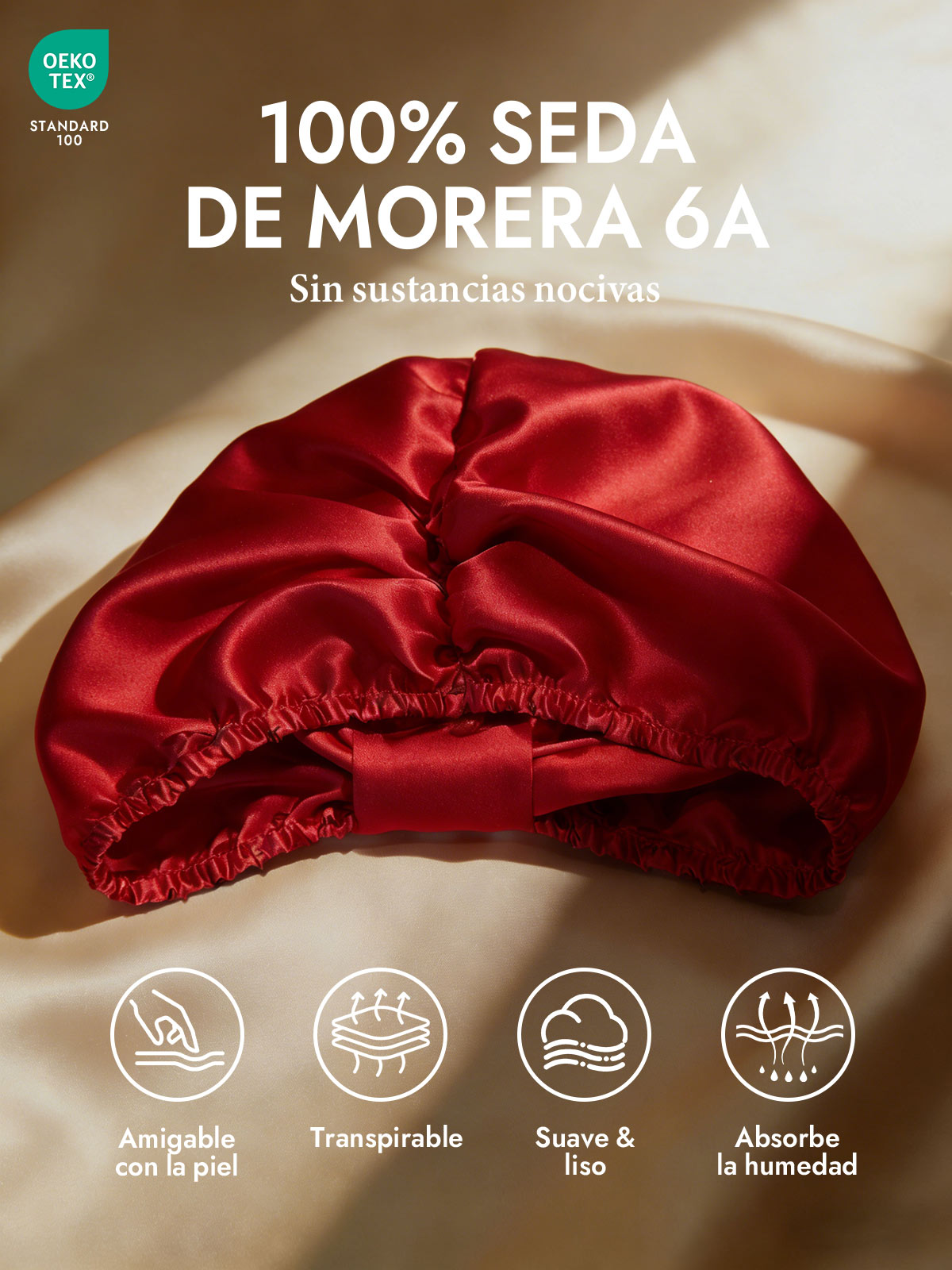 Gorro Turbante de Seda Pura