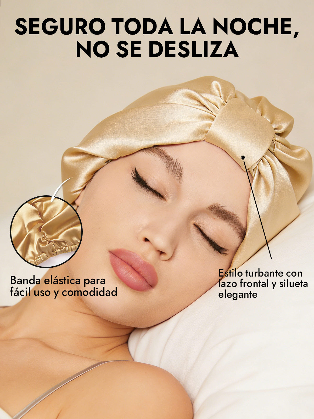 Gorro Turbante de Seda Pura