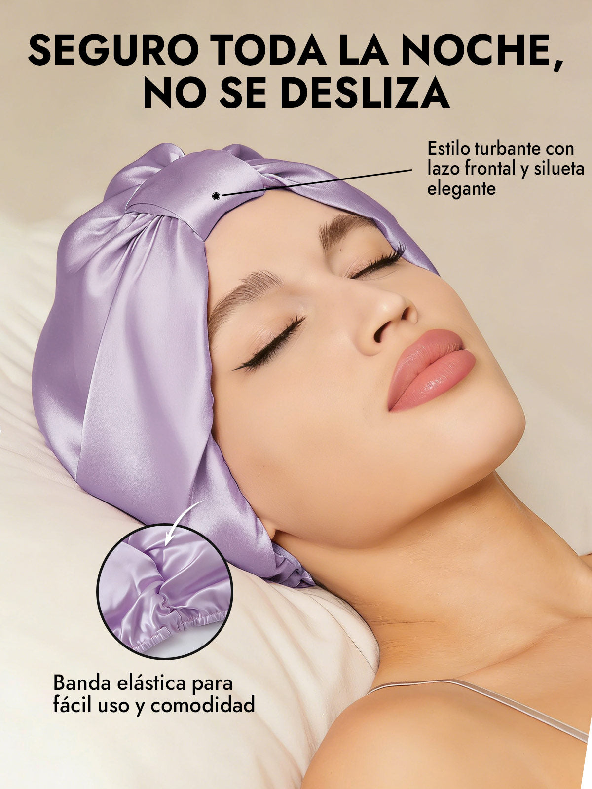 Gorro Turbante de Seda Pura