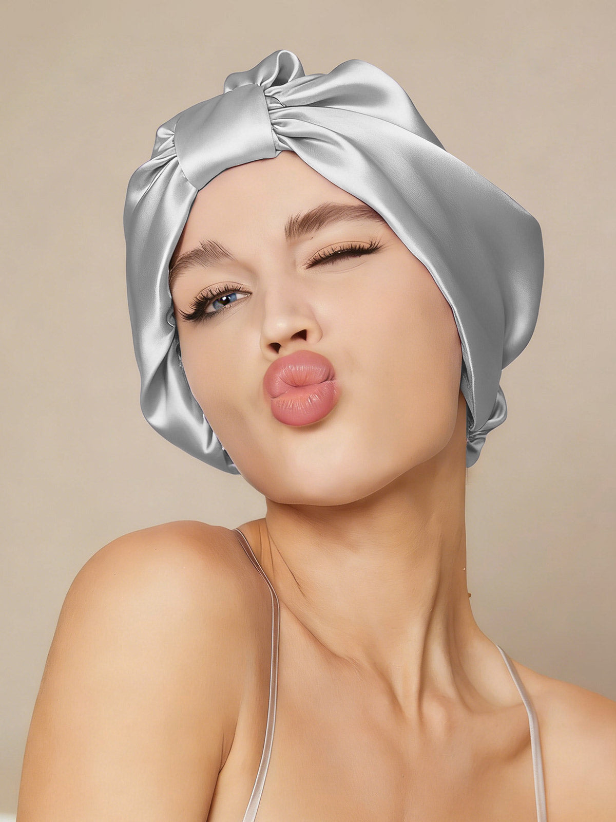 Gorro Turbante de Seda Pura