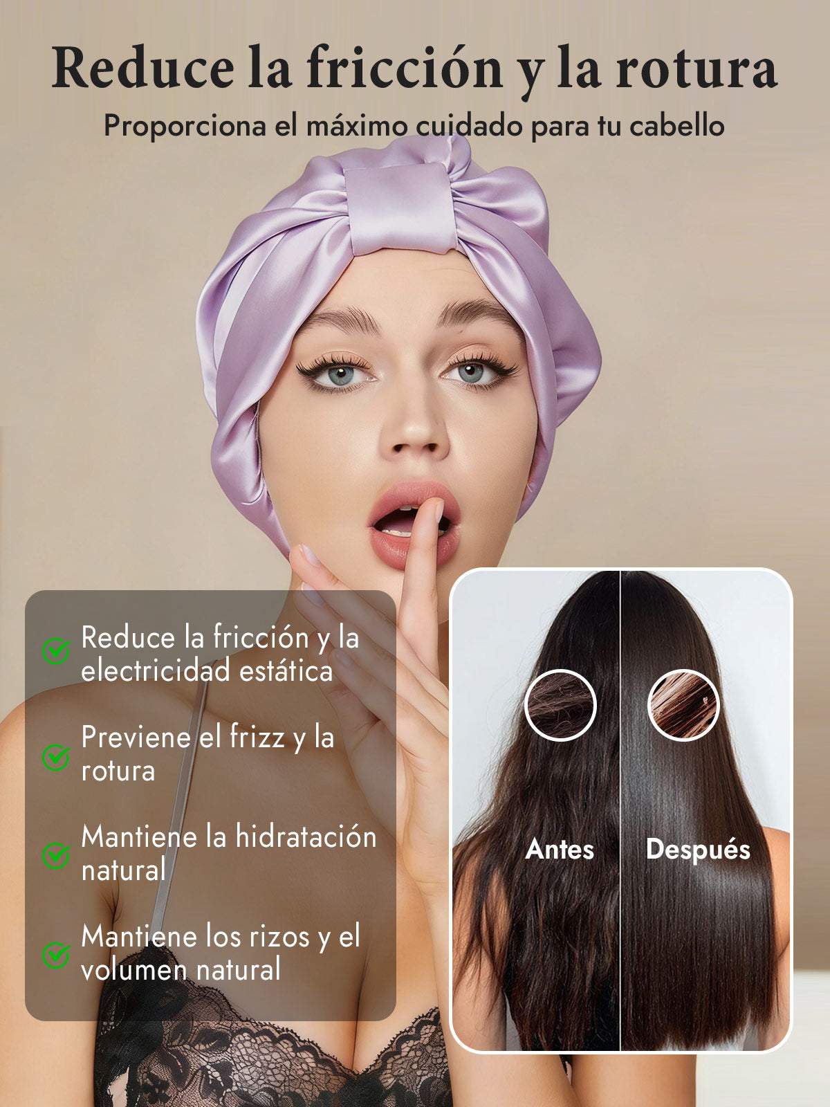 Gorro Turbante de Seda Pura