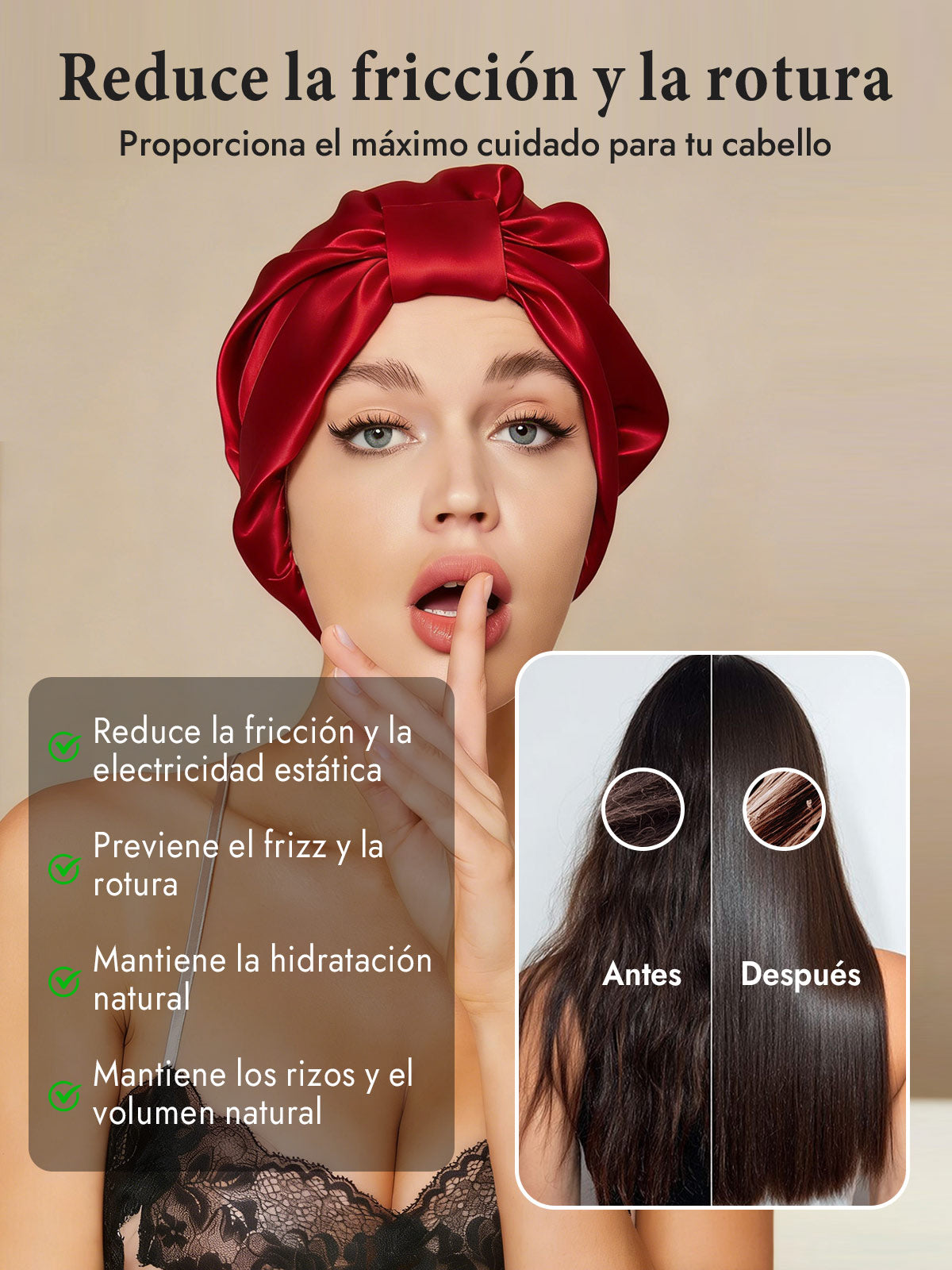Gorro Turbante de Seda Pura