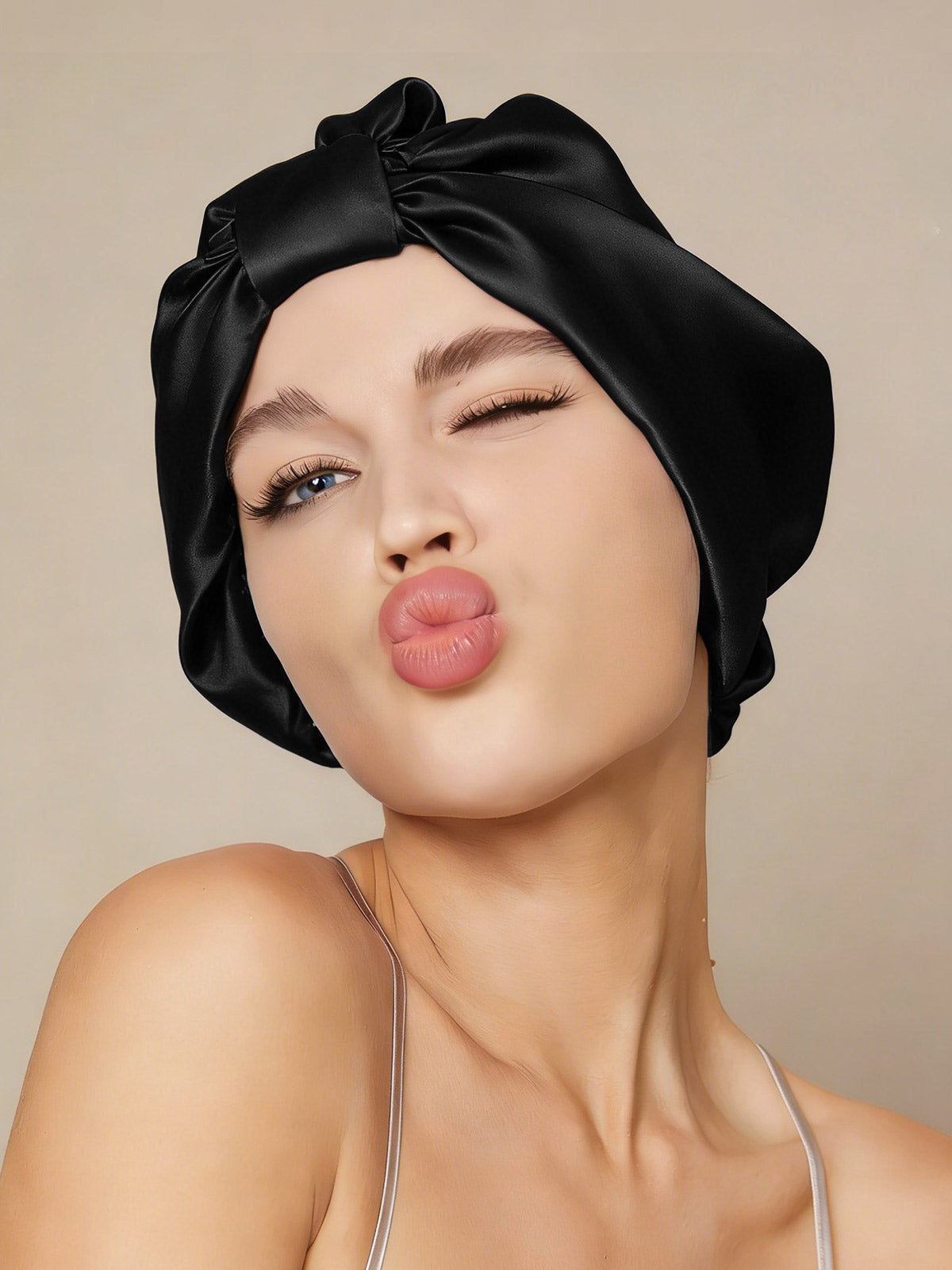Gorro Turbante de Seda Pura