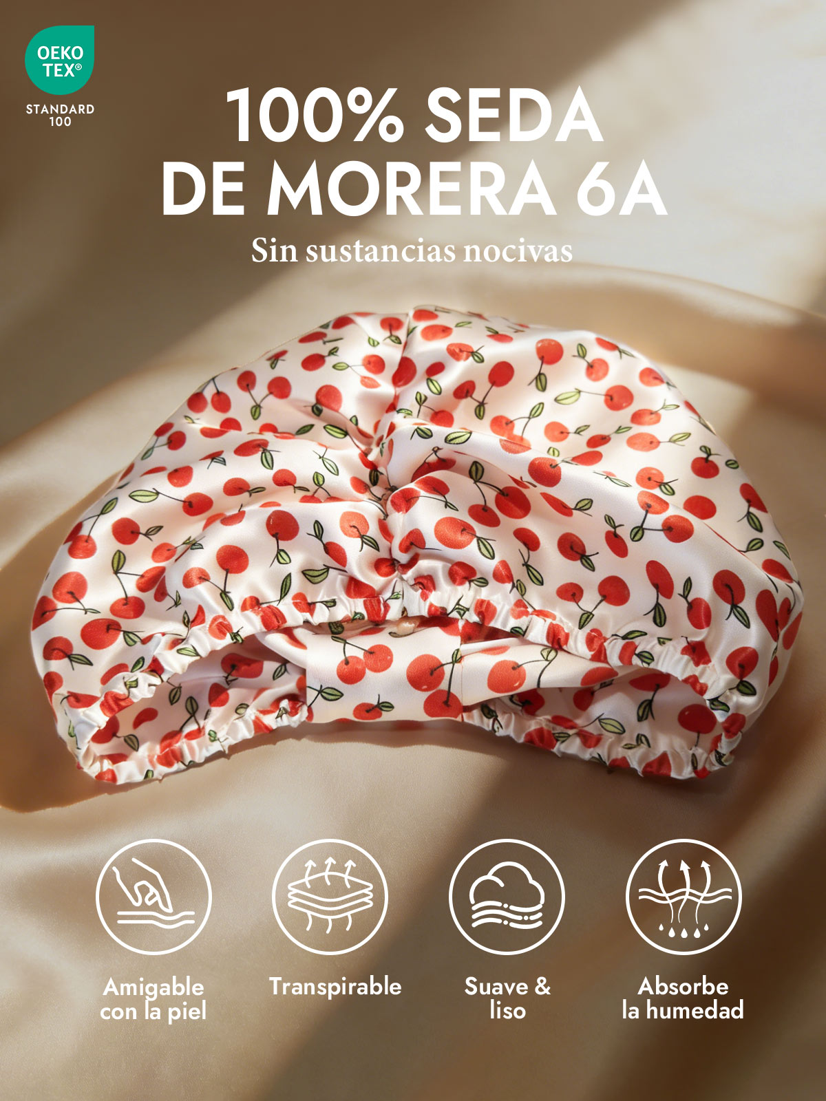 Gorro Turbante de Seda Pura