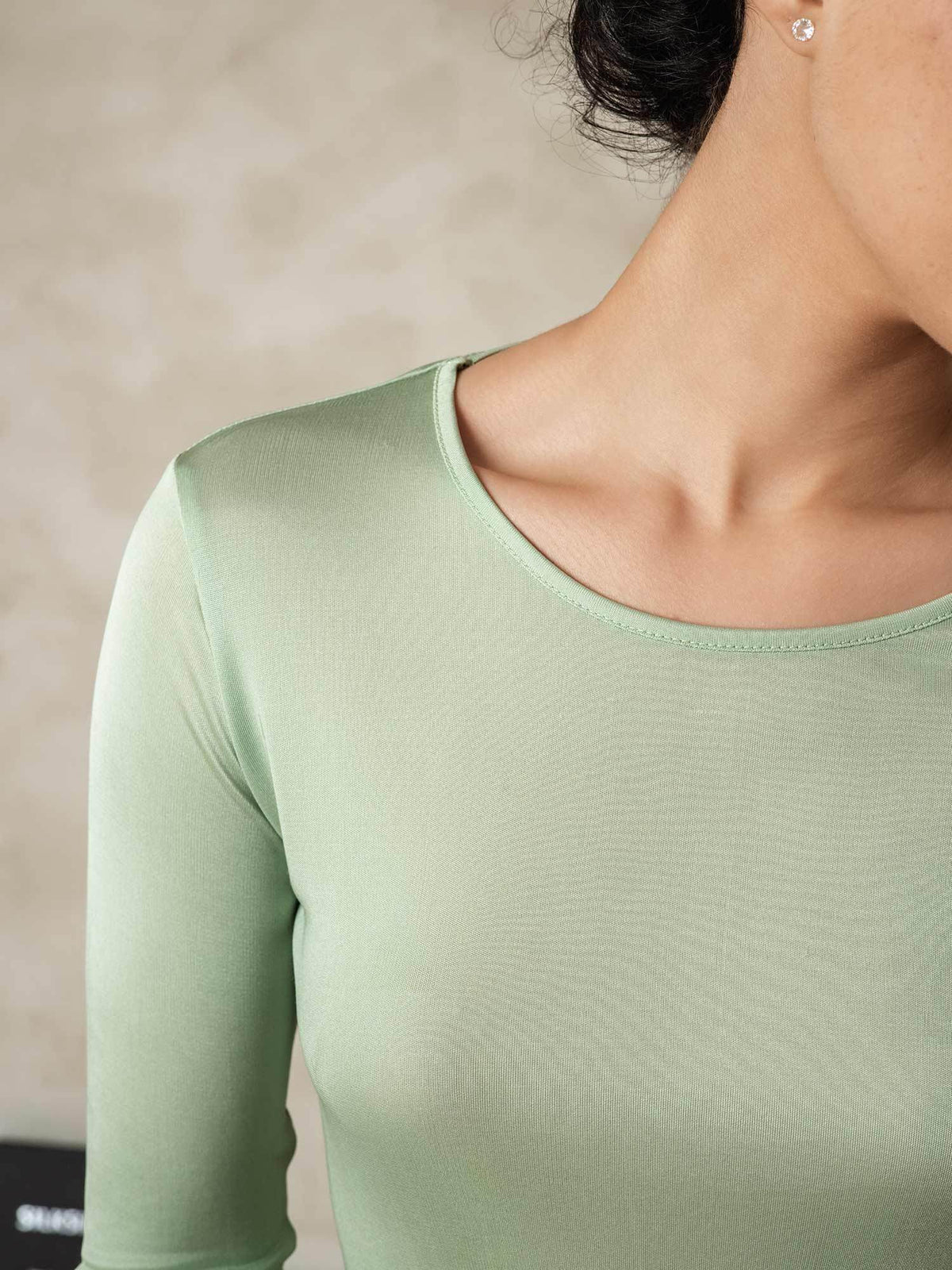 Ropa Interior De Mujer De Manga Larga De Jersey De Seda