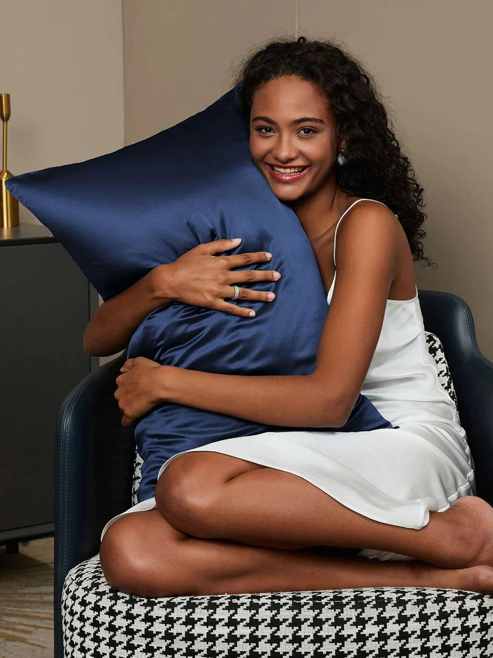 Aurora Cruz" 19Momme 100% Funda Almohada de Seda- Cierre Sobre
