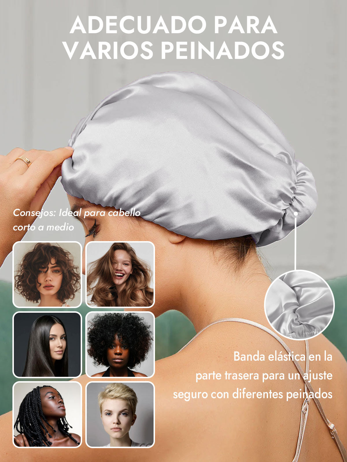 Gorro Turbante de Seda Pura