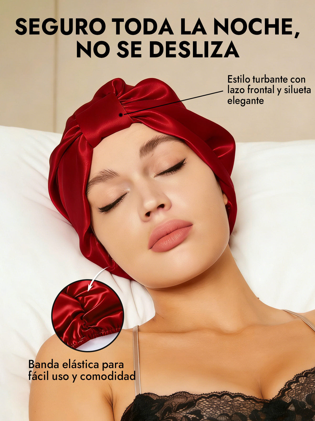 Gorro Turbante de Seda Pura