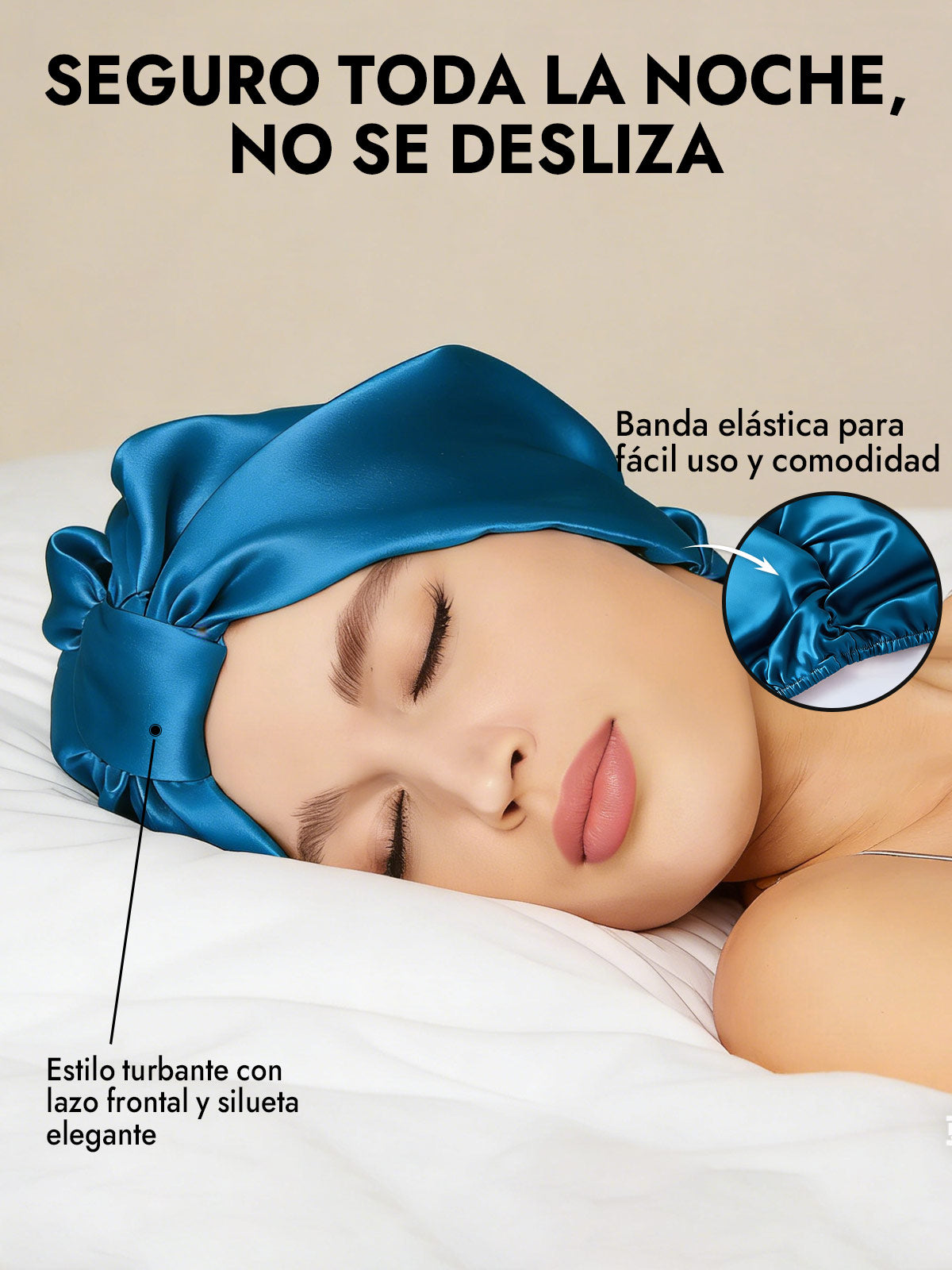 Gorro Turbante de Seda Pura