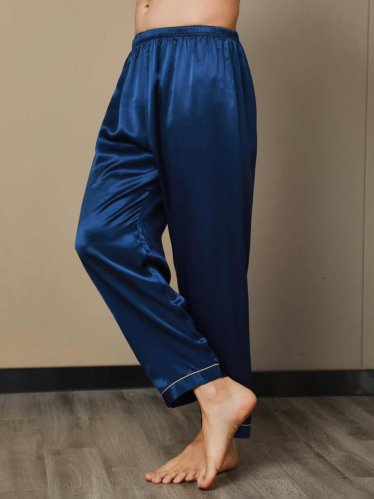 Seda Pura Casual Dormir Pantalones