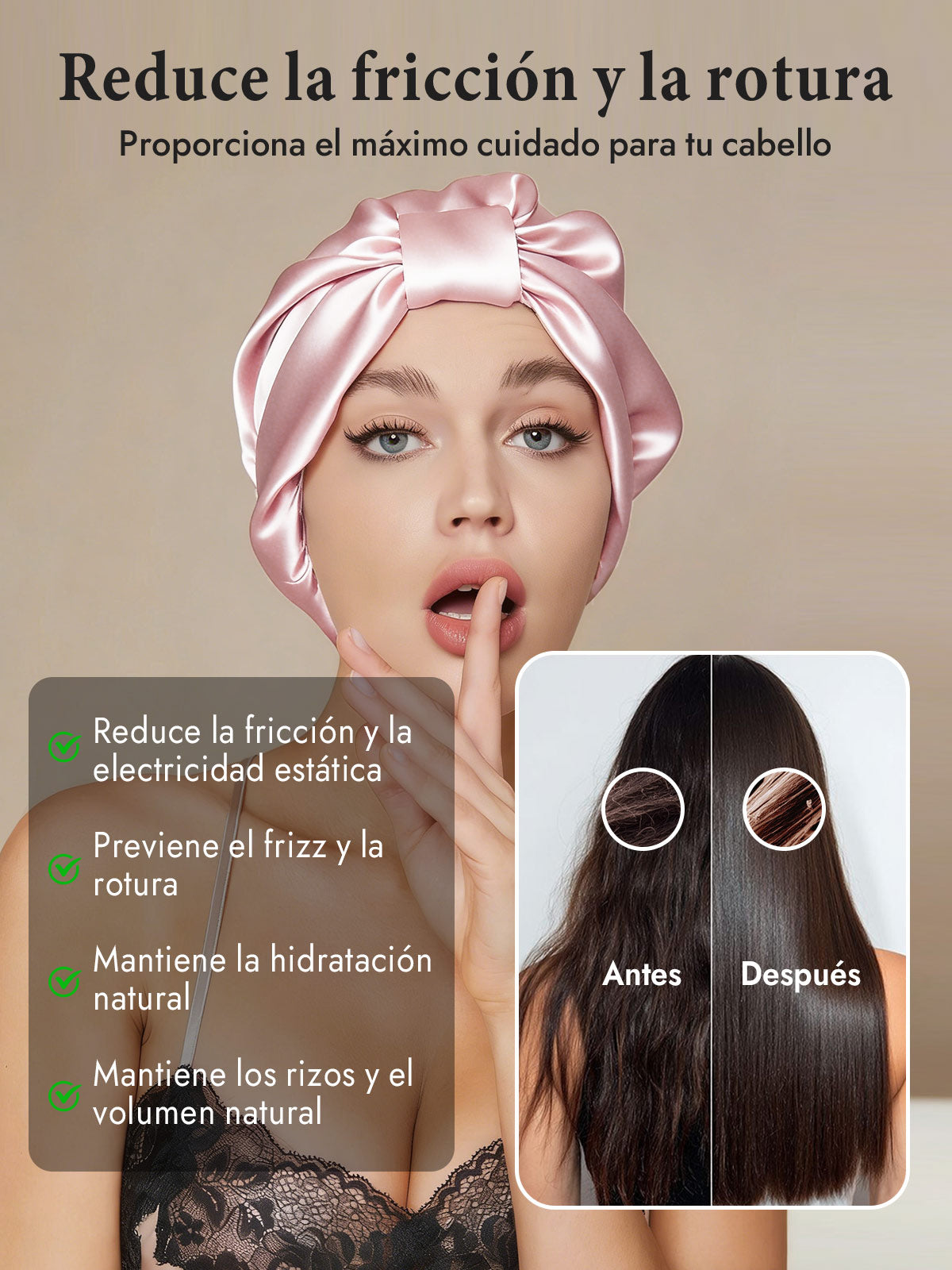 Gorro Turbante de Seda Pura