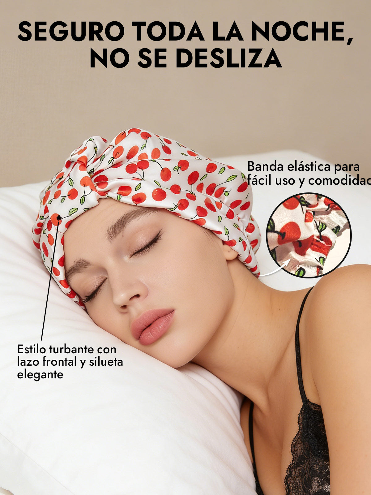Gorro Turbante de Seda Pura