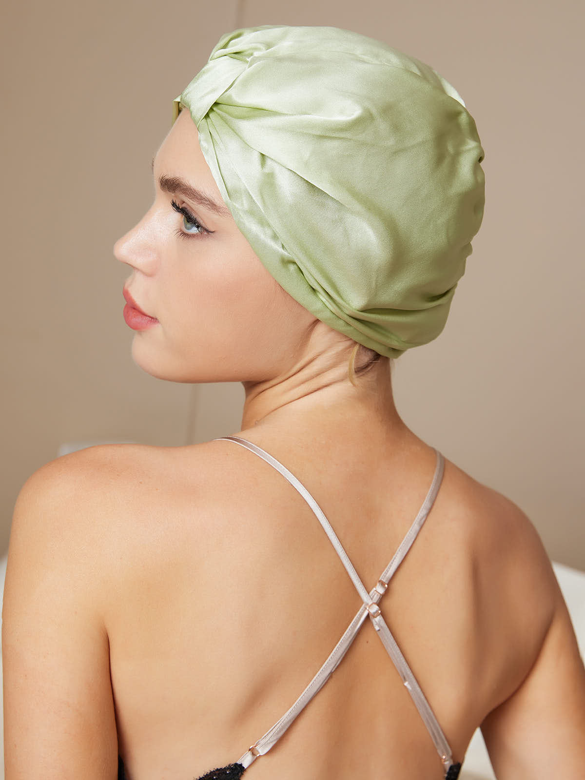 Gorro Turbante de Seda Pura