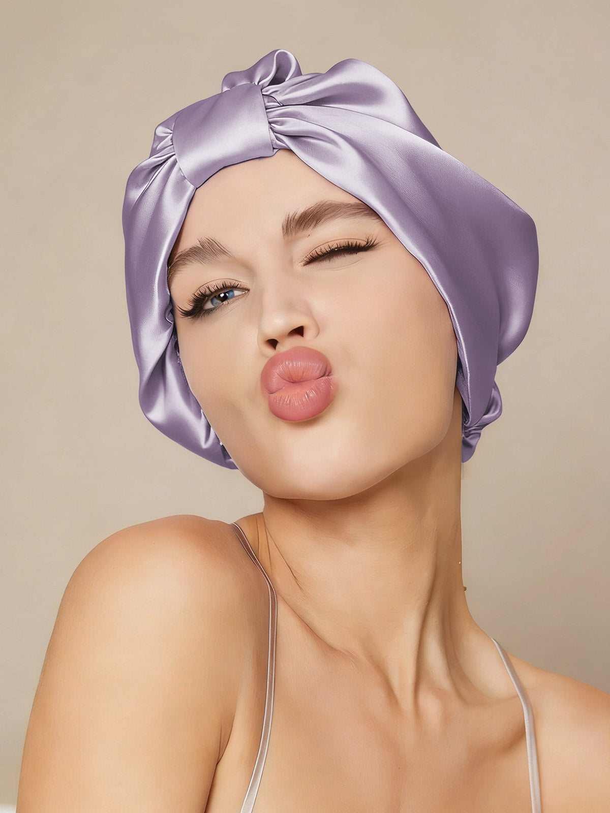 Gorro Turbante de Seda Pura