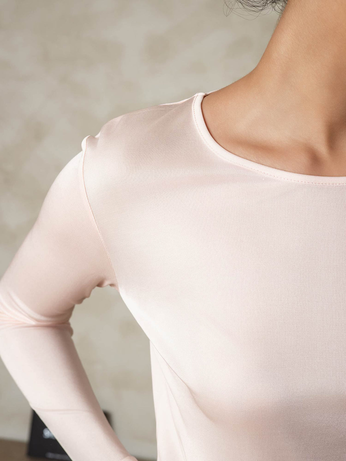 Ropa Interior De Mujer De Manga Larga De Jersey De Seda