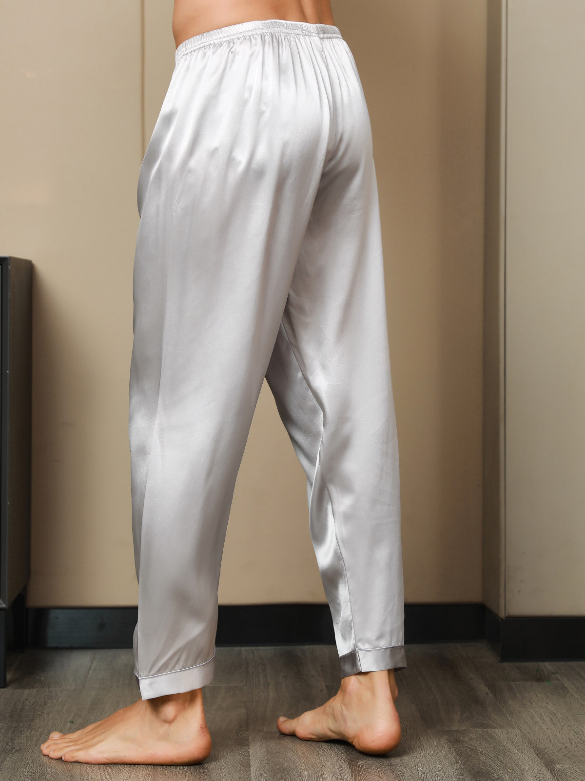 Seda Pura Casual Dormir Pantalones