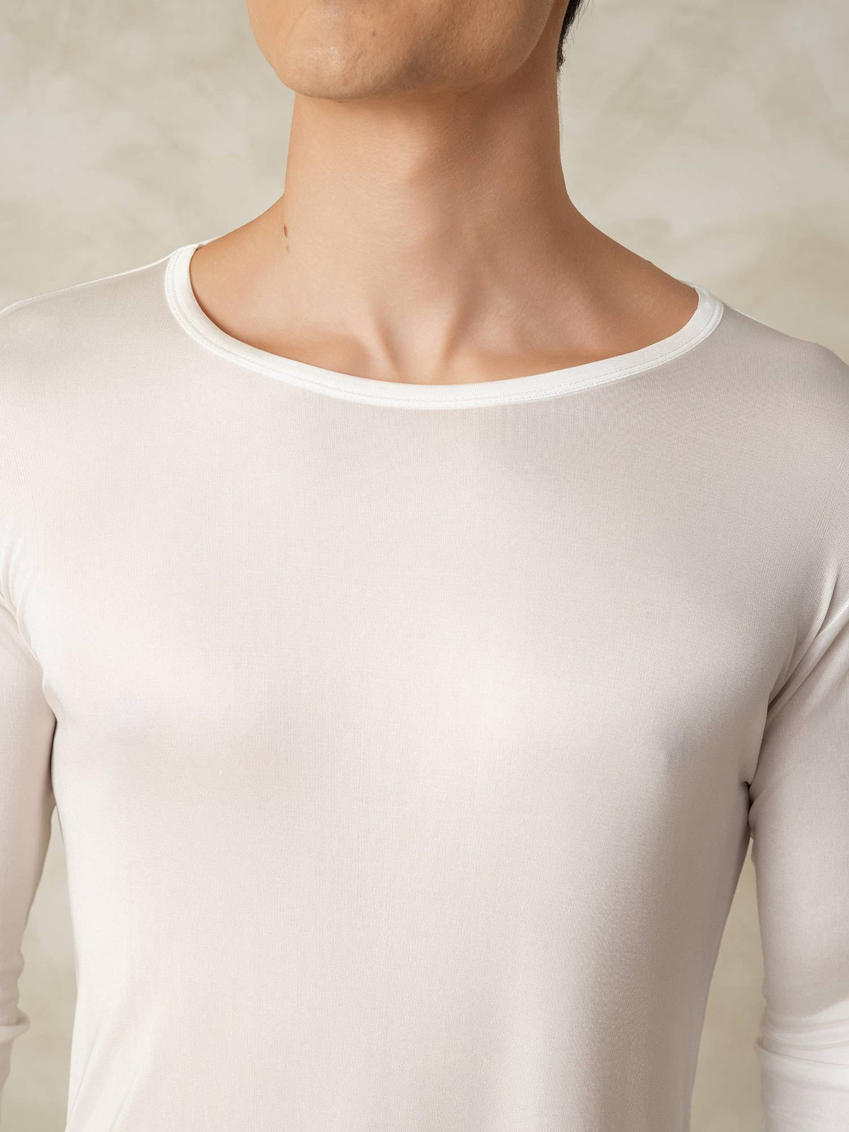 Ropa Interior De Hombre De Manga Larga De Jersey De Seda