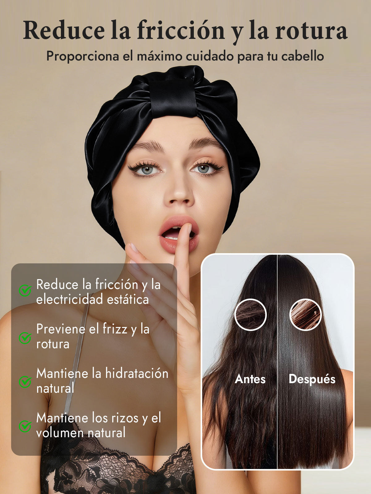 Gorro Turbante de Seda Pura
