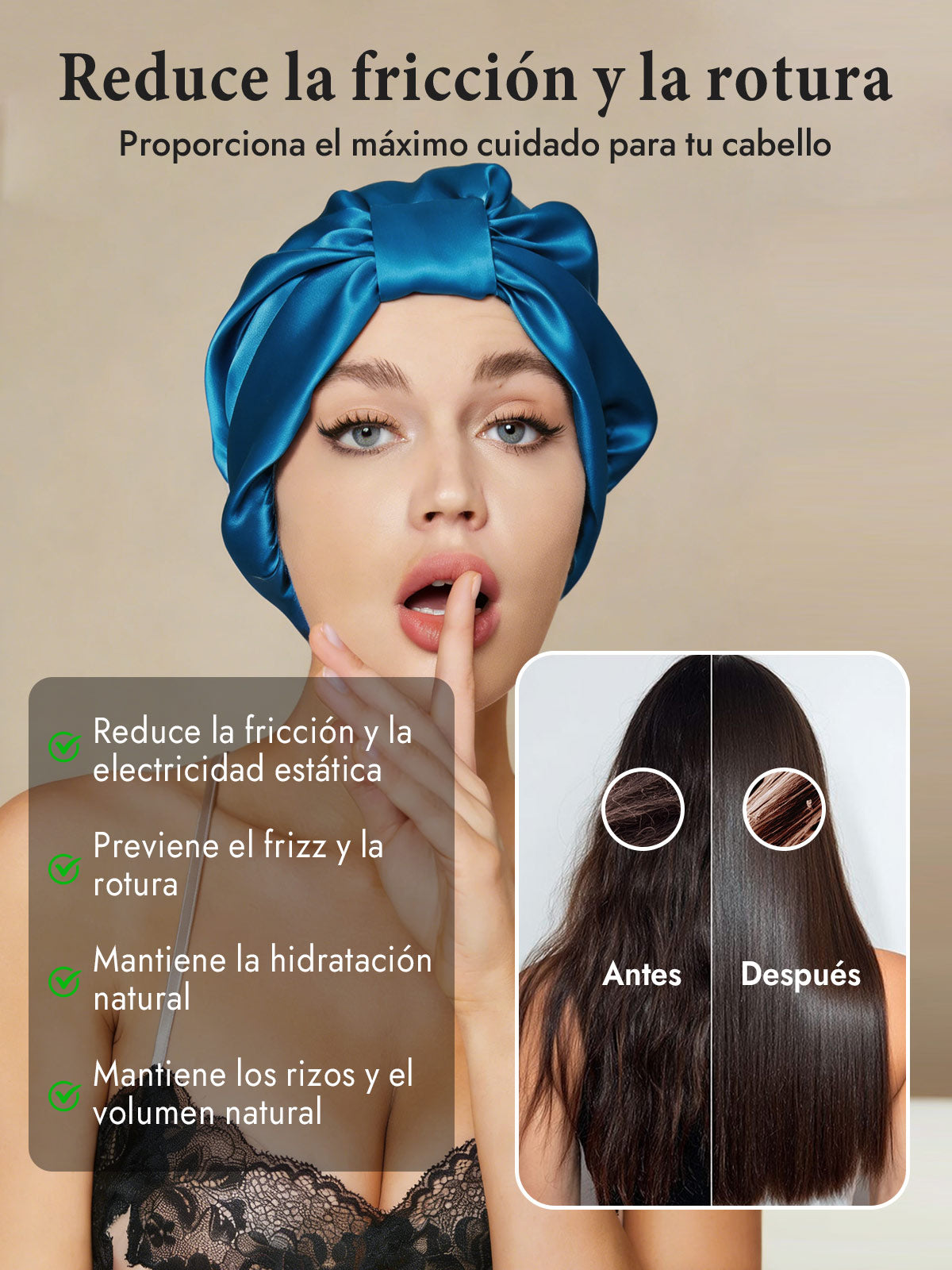Gorro Turbante de Seda Pura