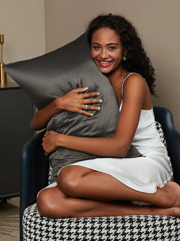 Aurora Cruz" 22Momme Funda Almohada de Seda - Cierre Sobre