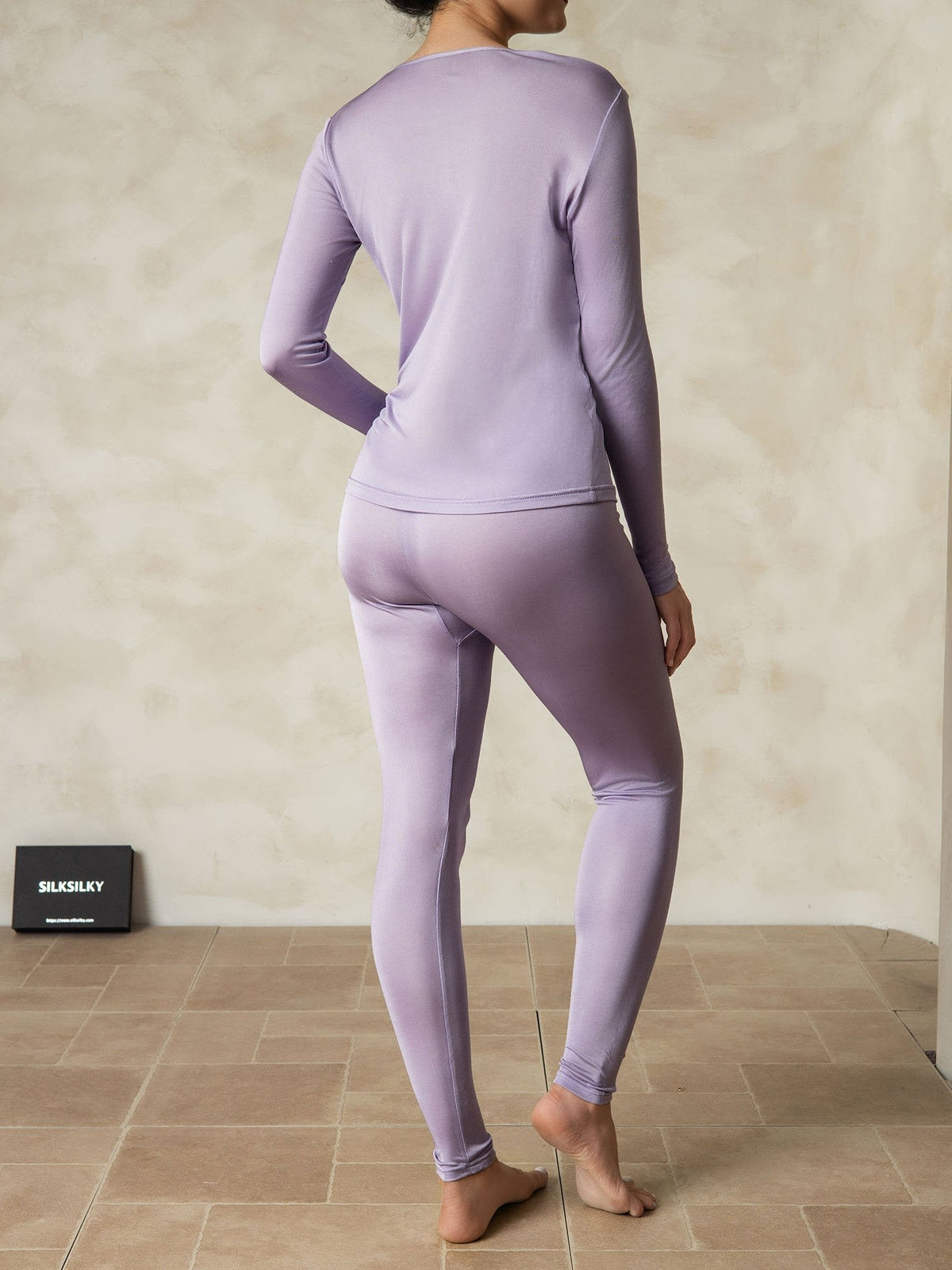 Ropa Interior De Mujer De Manga Larga De Jersey De Seda