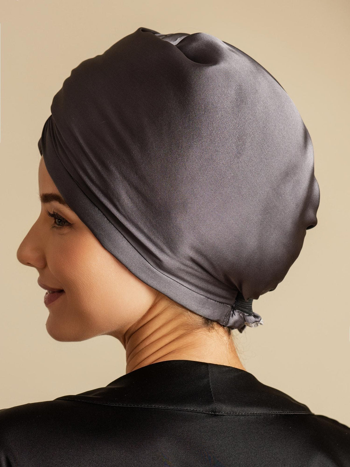 100% Seda de Mora Toalla Turbante Bifásica para el Cabello – Secado Rápido, Anti-Frizz & Suave con el Cabello