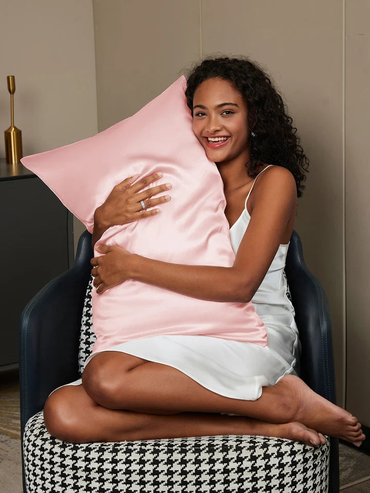 Aurora Cruz" 22Momme Funda Almohada de Seda - Cierre Sobre