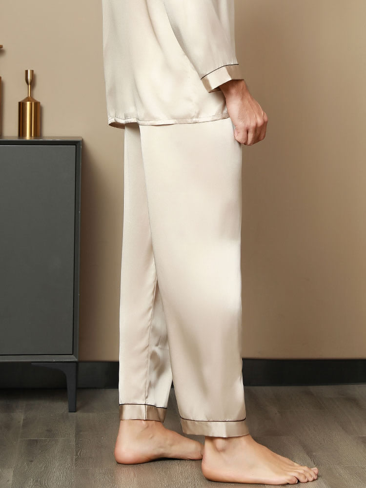 Seda Pura Casual Dormir Pantalones